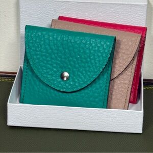 Colorful Leather Coin Holders